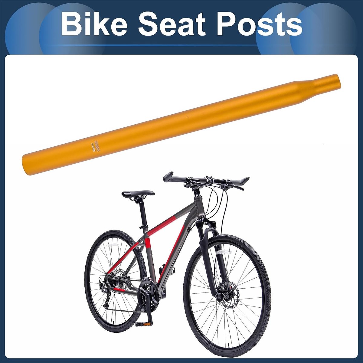 Lichtgewicht Fietszadelpen 31.6x450mm van Aluminiumlegering voor Optimale Comfort en Prestaties