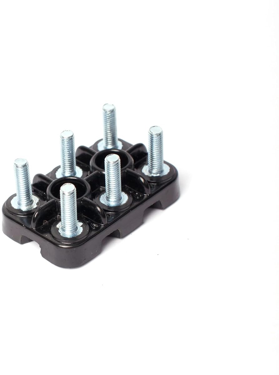 SnelShoppen - Motor Clipboard voor Elektrische Motoren, 6-polig M4 tot M12, Duurzaam Materiaal, Ideaal voor Professioneel Gebruik, 6xM4 Bevestigingspu
