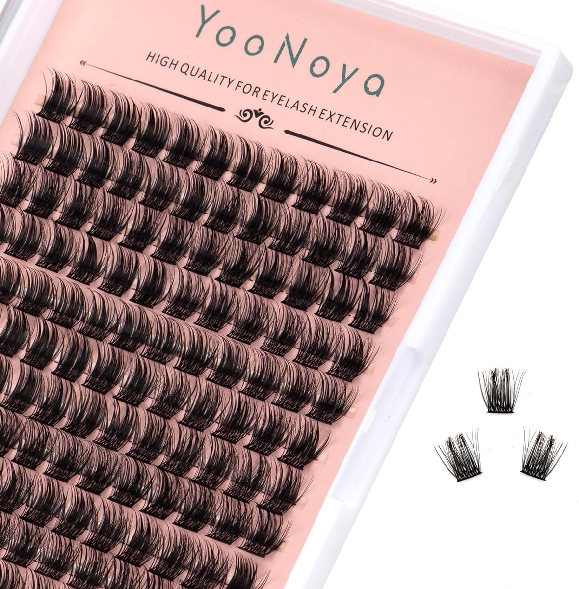 SnelShoppen - Lash Extension Eyelash Extensions 144 Stuks 12 mm D-Curl - DIY Individuele Wimperextensions voor Thuisgebruik - Natuurlijke Look