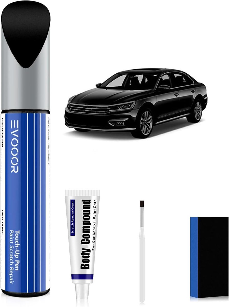 SnelShoppen - Black Magic Krassenverwijderaar Auto-Paint Repair Kit voor VW - Kleurmatching, Gemakkelijk in Gebruik, Herstel van Schade, 2-in-1 Oploss