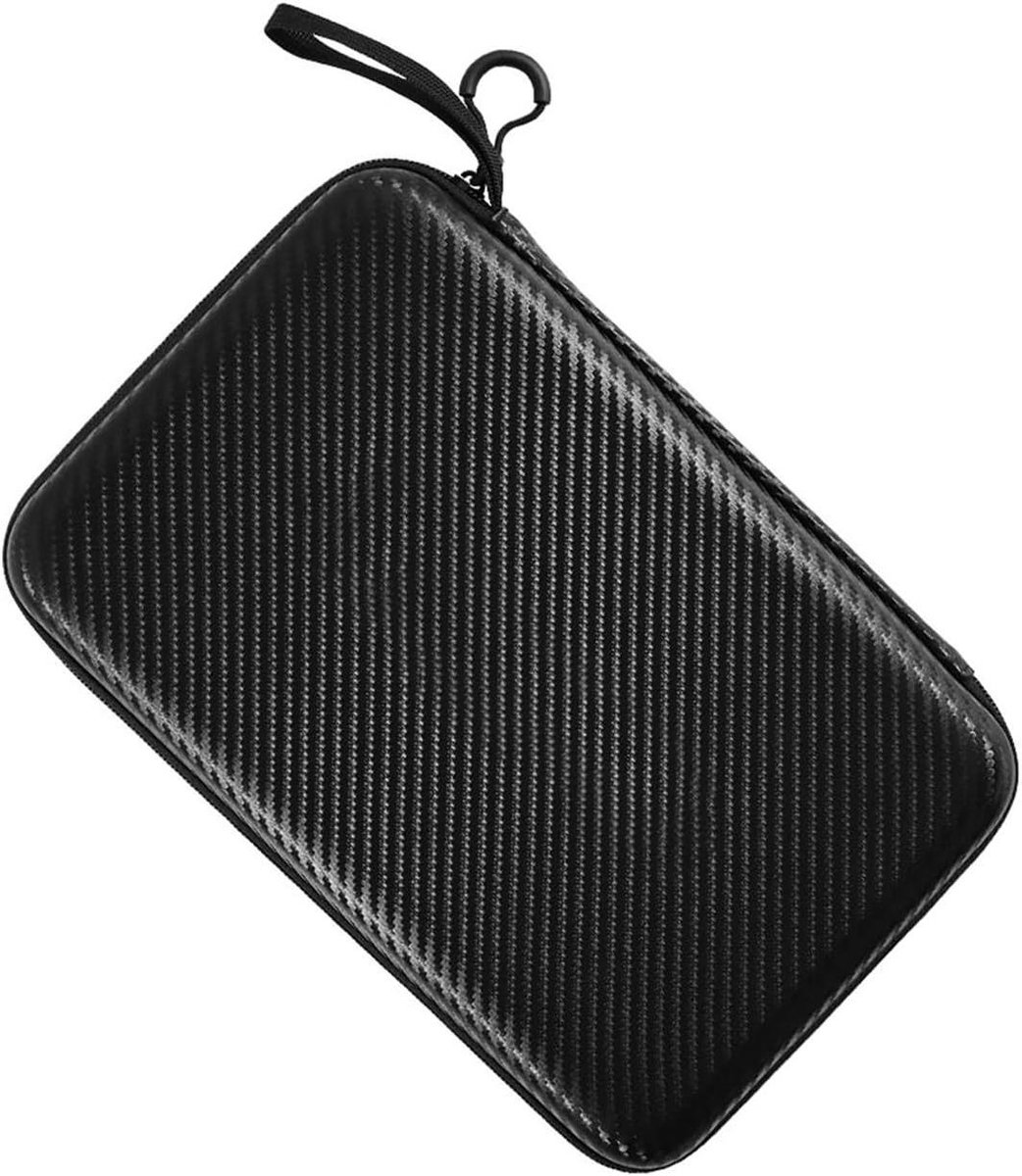 Tafeltennis Racket Tas - Pingpong Paddle Houder - Sportuitrusting Beschermen - Waterdichte Ritsen - 29 x 19.5 cm - Zwart