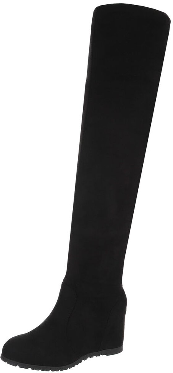 Overknee laars - Instapmodel met profielzool - Dames Mt:38