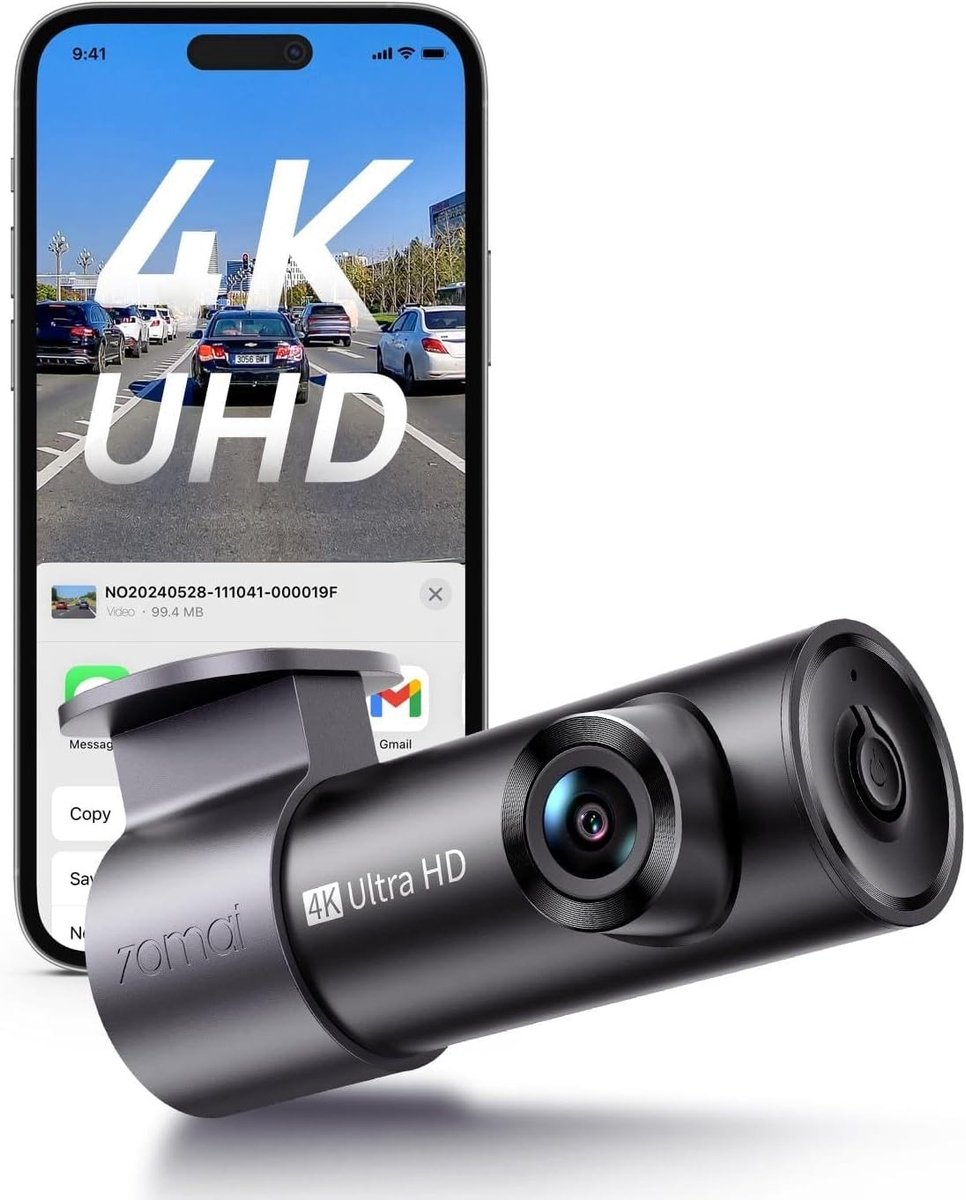 Wifi Mini Dash Cam - Compact Design - 4K Resolutie - Wifi Verbonden - Voor Auto's