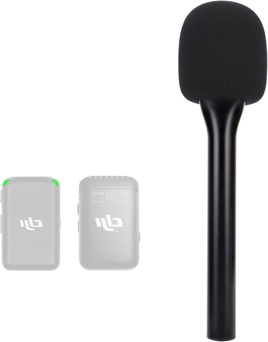 Draadloze Microfoonstandaard voor Interviews, Handheld Houder voor DJI Microfoon, Geschikt voor DJI Mic 1 en 2, Ideaal voor Videoproductie en Vlogs