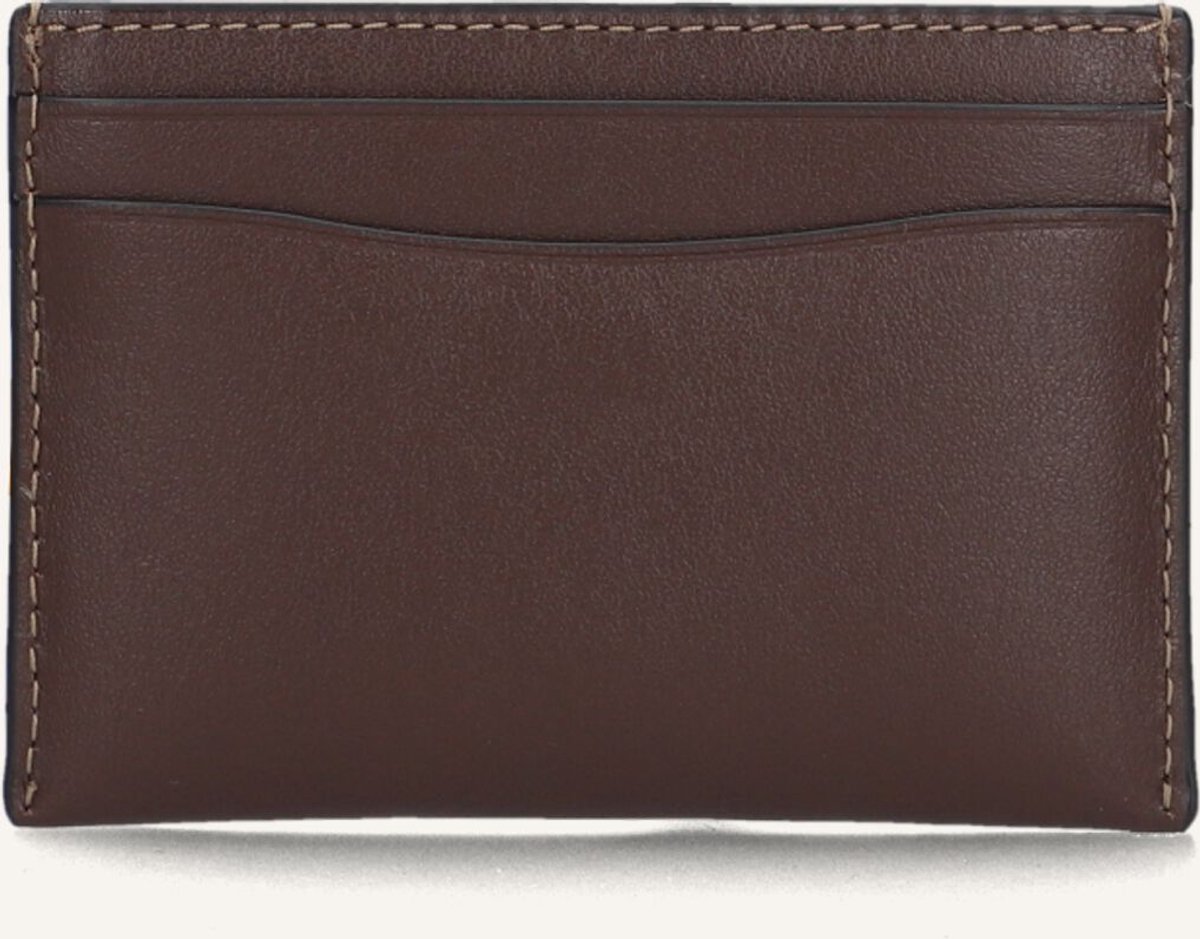 Coach Essential Card Case Portemonnees Dames - Bruin - Maat ONESIZE