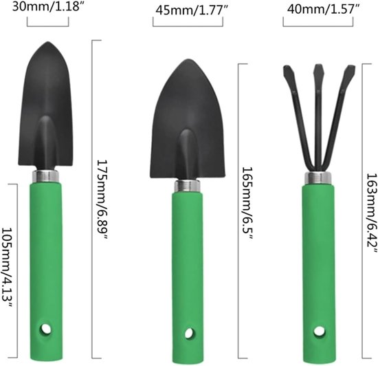 Tuingereedschap Set - Plantenverplantgereedschap - Bodem Bewerken - Houten Handvat - 3 Stuks - Niet Gespecificeerd van Tuingereedschap. — afbeelding 5