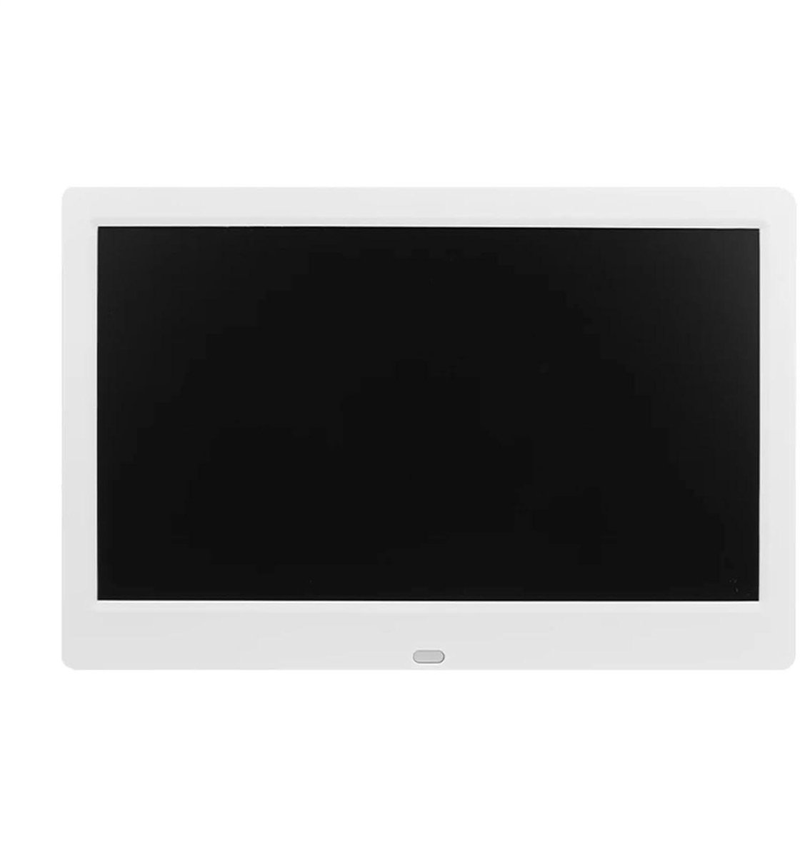 Digitale Weerstation Klok - Weersvoorspelling Display - Huishoudelijke Informatie - Groot Kleurenscherm - 10 Inch - Wit