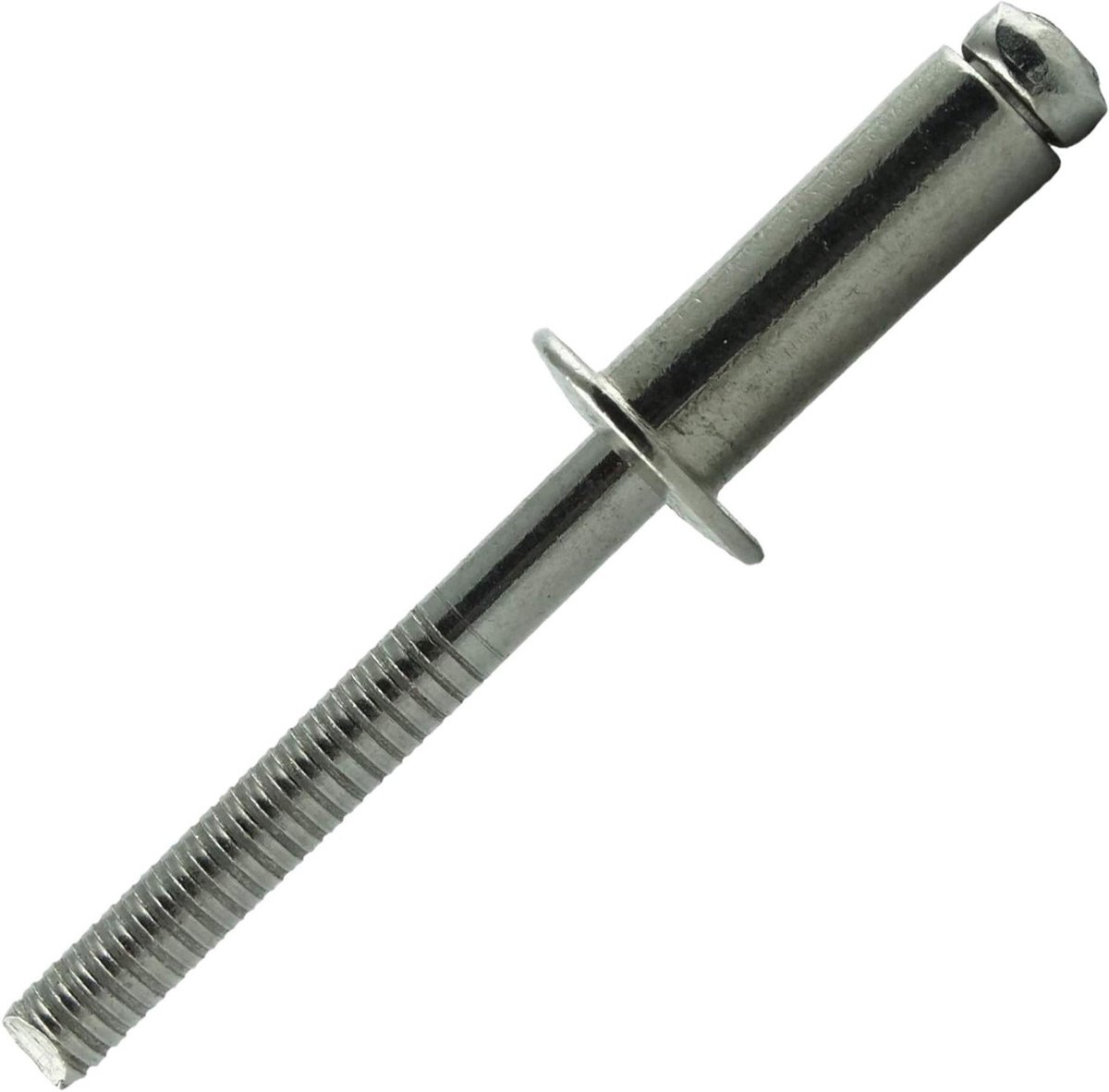 Blindklinknagels Platte Kop - Popnagels - Metalen Verbinden - Roestbestendig A2 Staal - 6 x 8 mm 50 Stuks - Zilverkleurig
