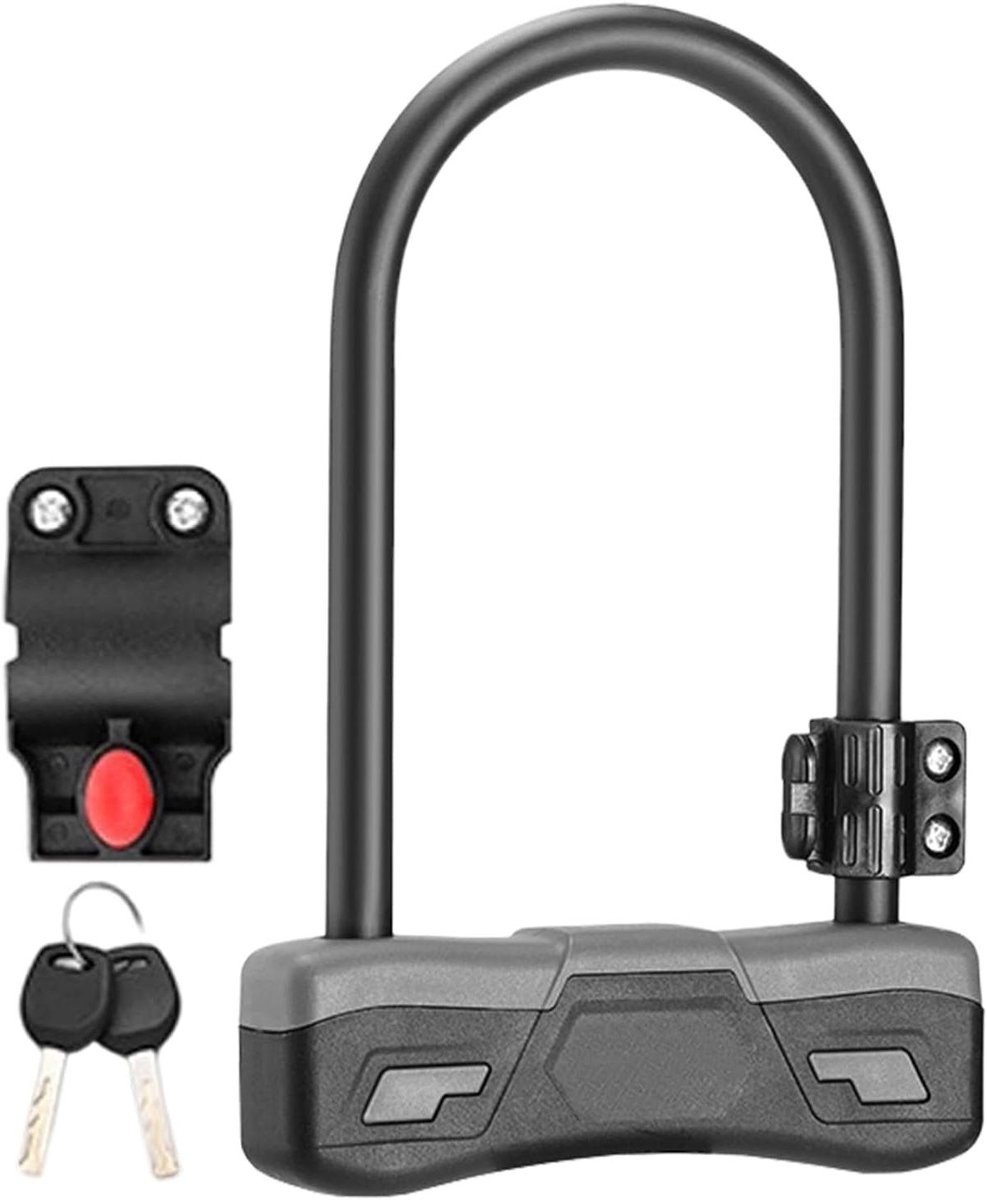 Fiets U-slot - Veiligheidsslot - Fiets Beveiligen - Anti-inbraak technologie - 17 x 6 x 26 cm - Zwart