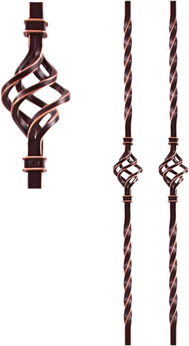 Trapleuning Balusters - Decoratieve Kolom - Veiligheid Verhogend - Hoek Verstelbaar - H 160cm - Zwart