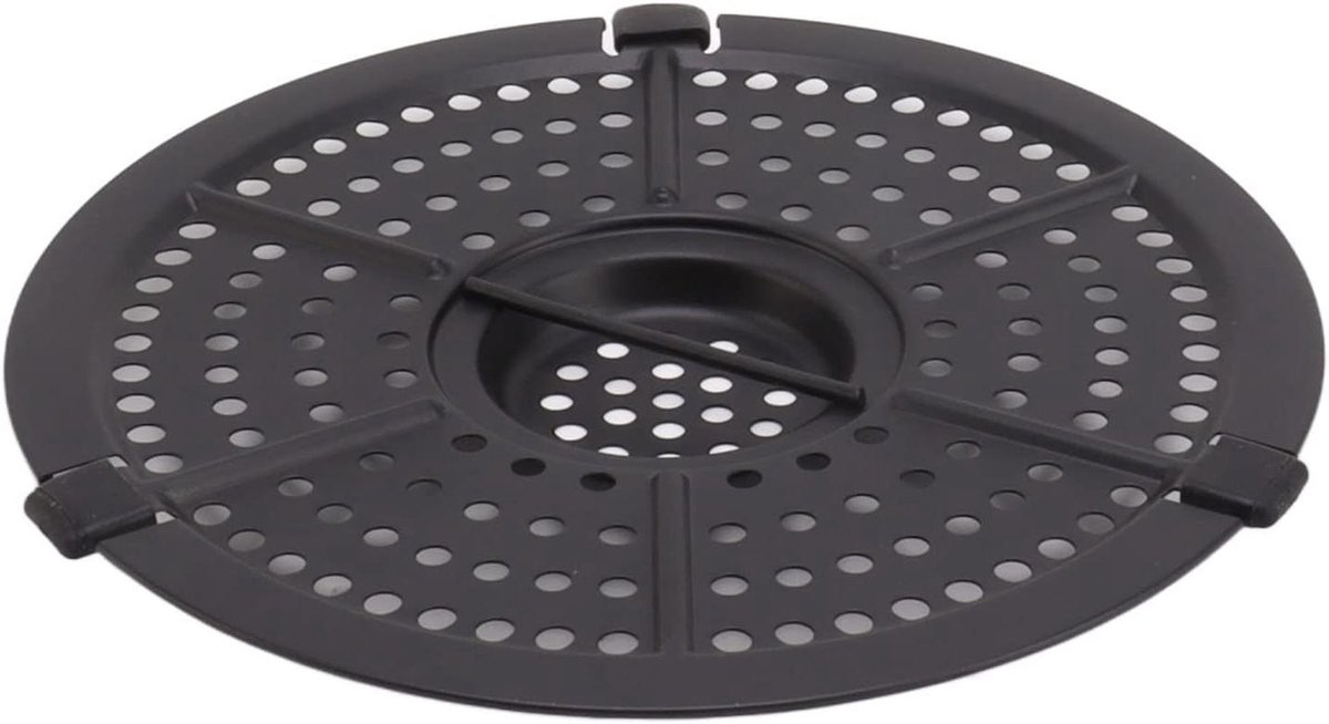 Friteuse Grillpan Antiaanbak Pan Gezond Koken Voedselveilig Roestvrij Staal 16 Cm Diameter Zilverkleurig