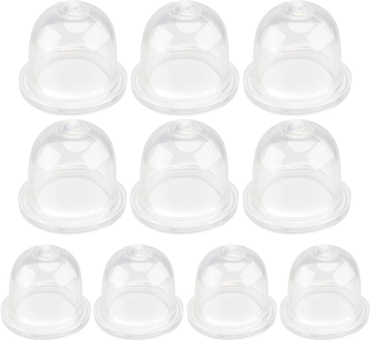 Primer Lampjes - Brandstofpompjes - Motoronderhoud - Duurzaam Rubber - 10 stuks - Transparant