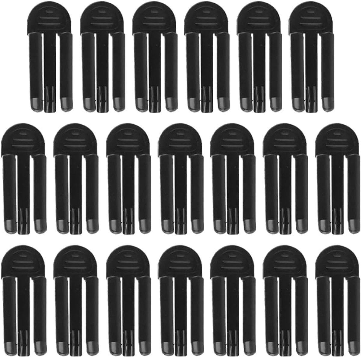 SnelShoppen - 20 Stuks Plastic Afvalzak Klemmen, Afvalbak Clips, Antislip Bevestigingsclips voor Voedselzakken, Koffiezakken - Duurzaam en Gebruiksvri