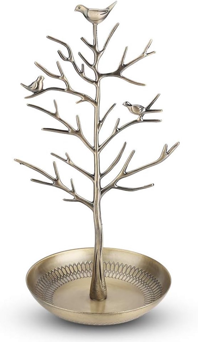 SnelShoppen - Sieradenhangerstandaard Antiek Brons - Modieuze Sieradendisplay voor Kettingen, Oorbellen en Armbanden - Decoratieve Opslagtool voor Thu
