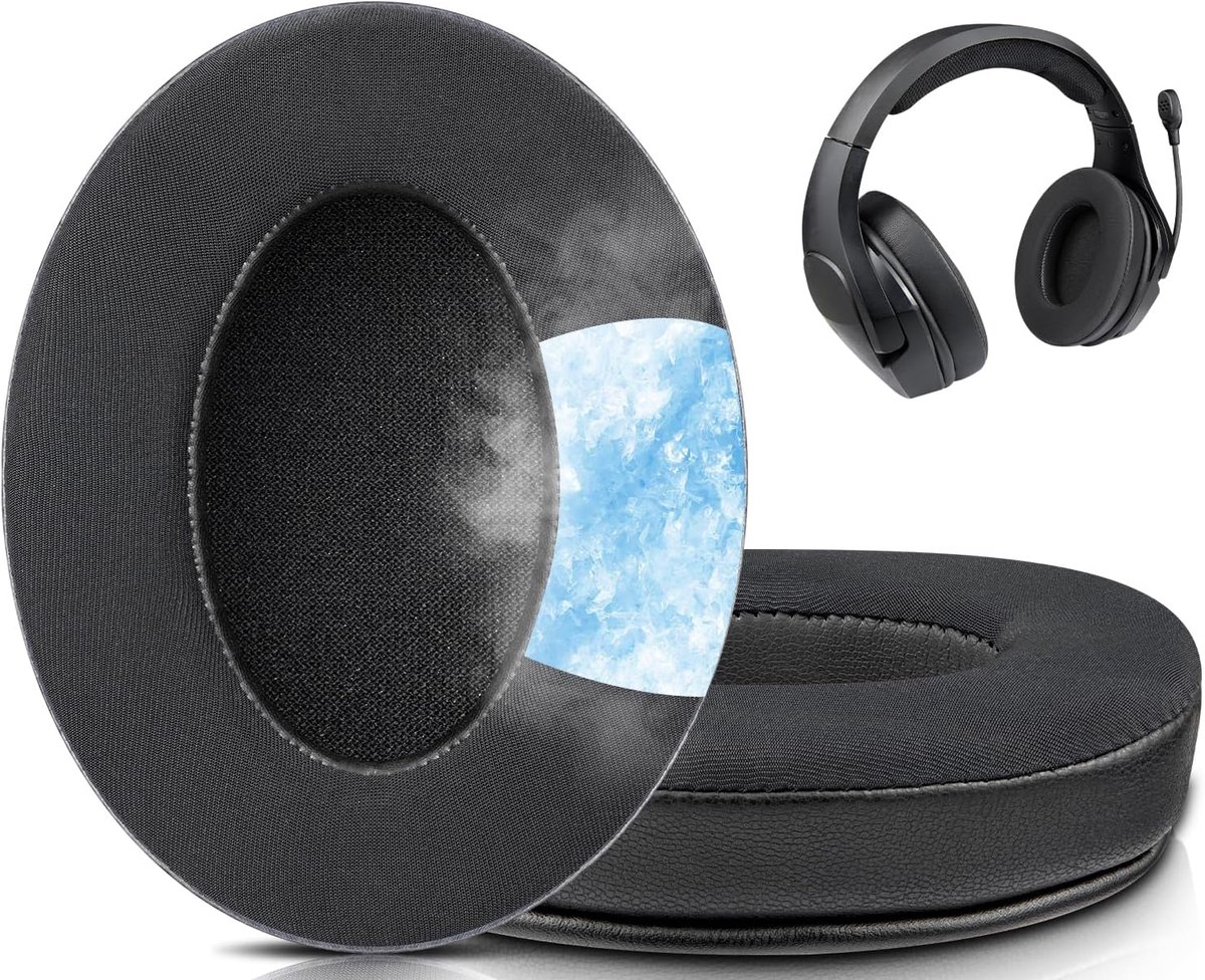 SnelShoppen - Vervangende Oorkussens voor Gaming Headsets - Memory Foam Earpads - Compatibel met Cloud Stinger - Koel en Comfortabel - 2 Stuks