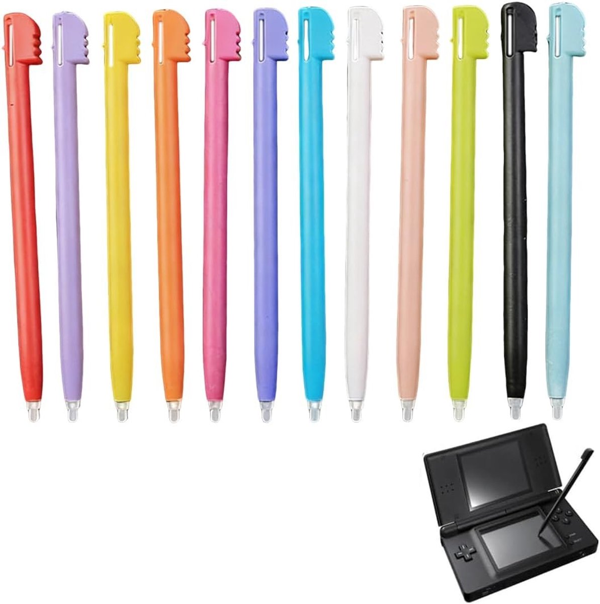 12 Stuks Touchscreen Pen Stylus voor 3DS Lite en NDSL - Hoge Precisie, Duurzaam en Geschikt voor Gaming met Plastic Punt