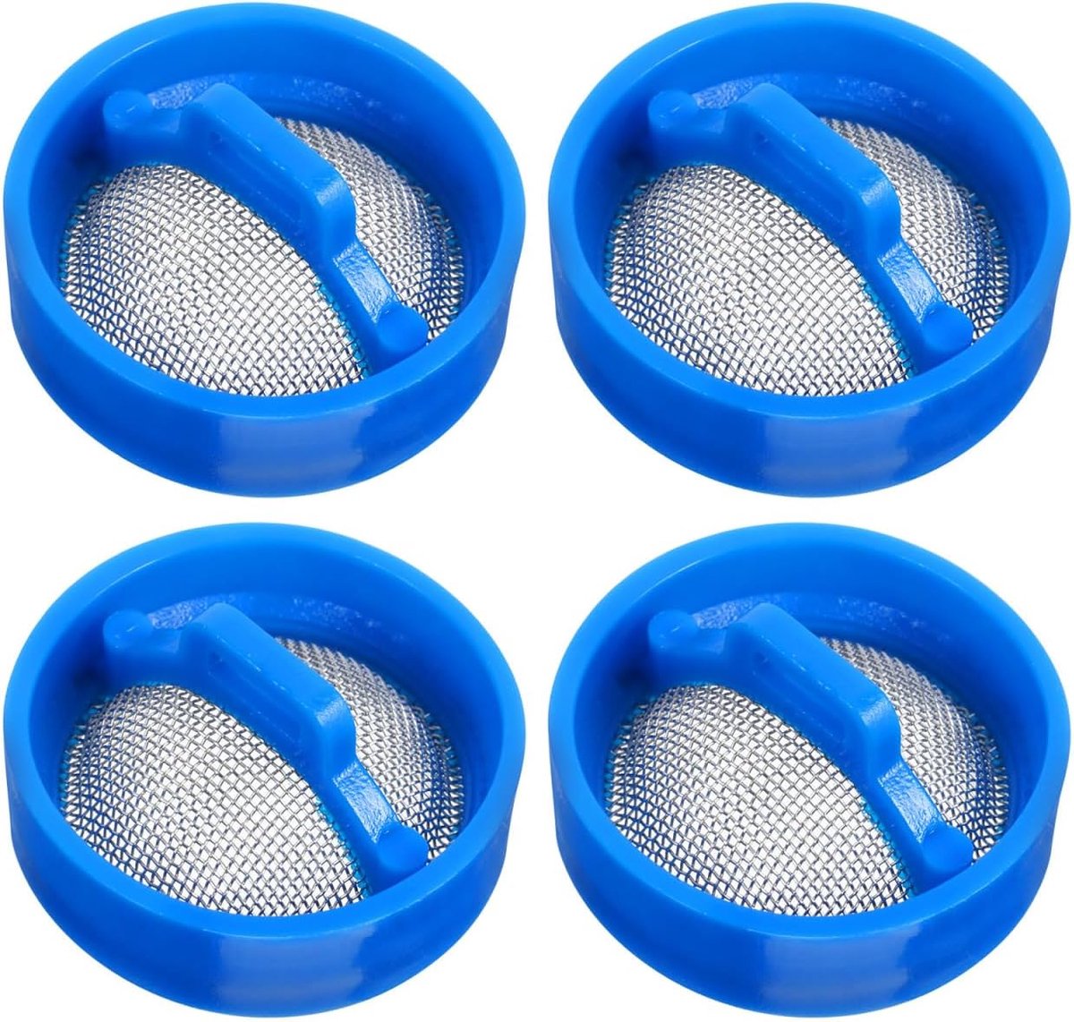 SnelShoppen - 4 stuks herbruikbare filterinzetstukken voor wasmachine inlaatklep, waterfilter zeef voor huishoudelijke apparaten, universele accessoir
