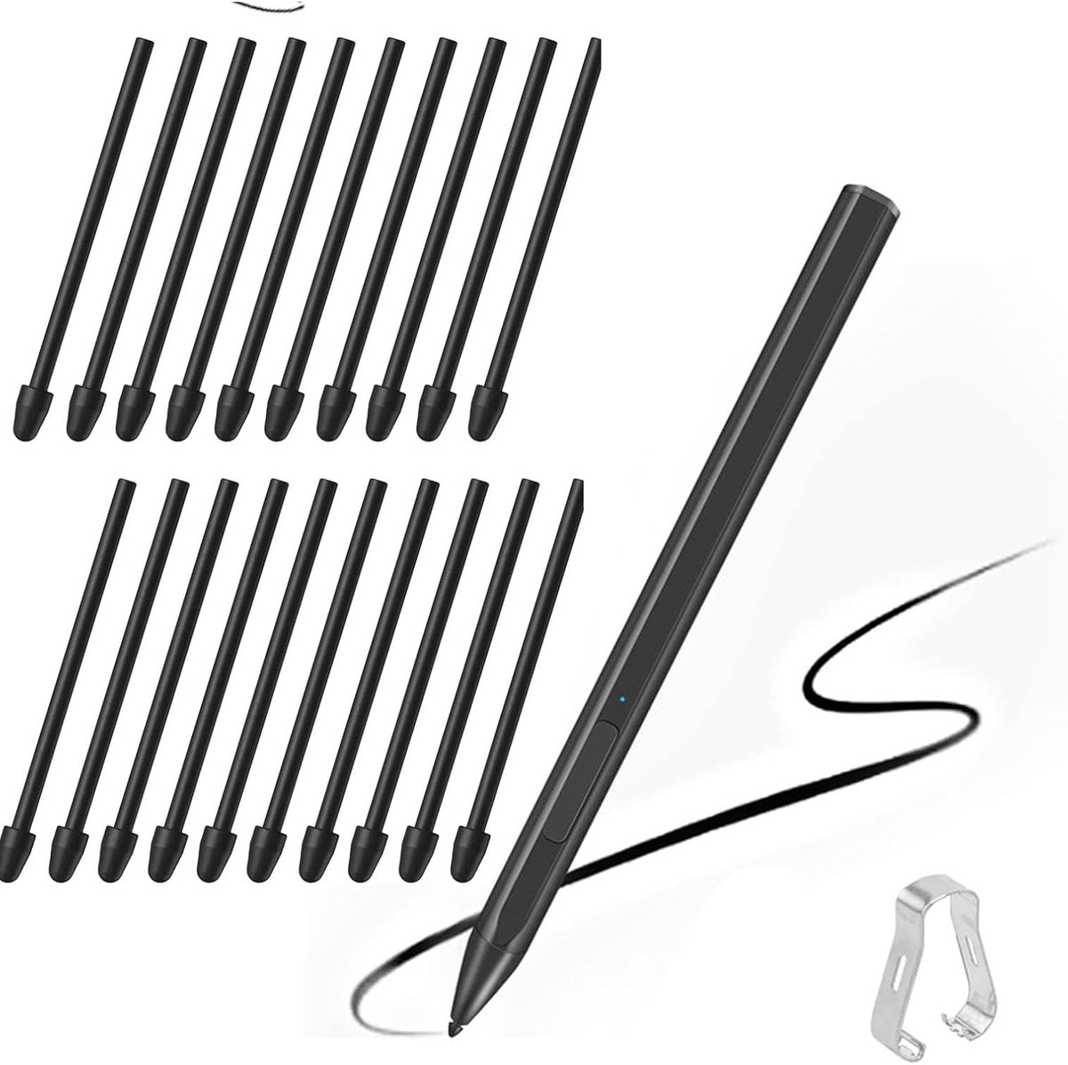 Pack of 20 replacement tips for Remarkable, black replacement pens for 1/2/marker - ShopVlot