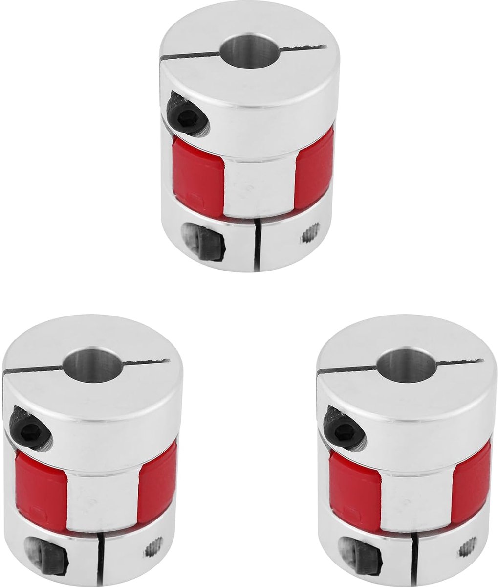 SnelShoppen - Aluminium Legering 3-Delige Prunus As Koppeling Connector D25 L30 voor Precisie Overdracht, Motoras en Aandrijving, Machine Gereedschapp