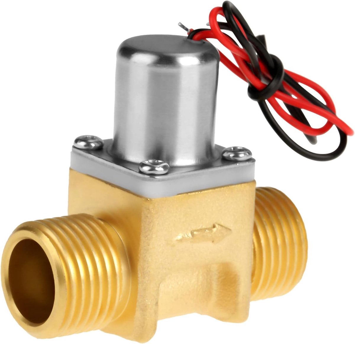 Solenoidklep 1/2'' - Messing - Pulse Elektromagnetisch - Ideaal voor Tuinirrigatie - ShopVlot