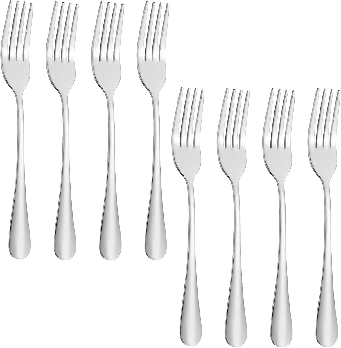 Tafelvork Set - Roestvrijstaal - 17 cm - Voedselveilige Bestekvorken - Voor Thuiskeuken en Eetgelegenheden