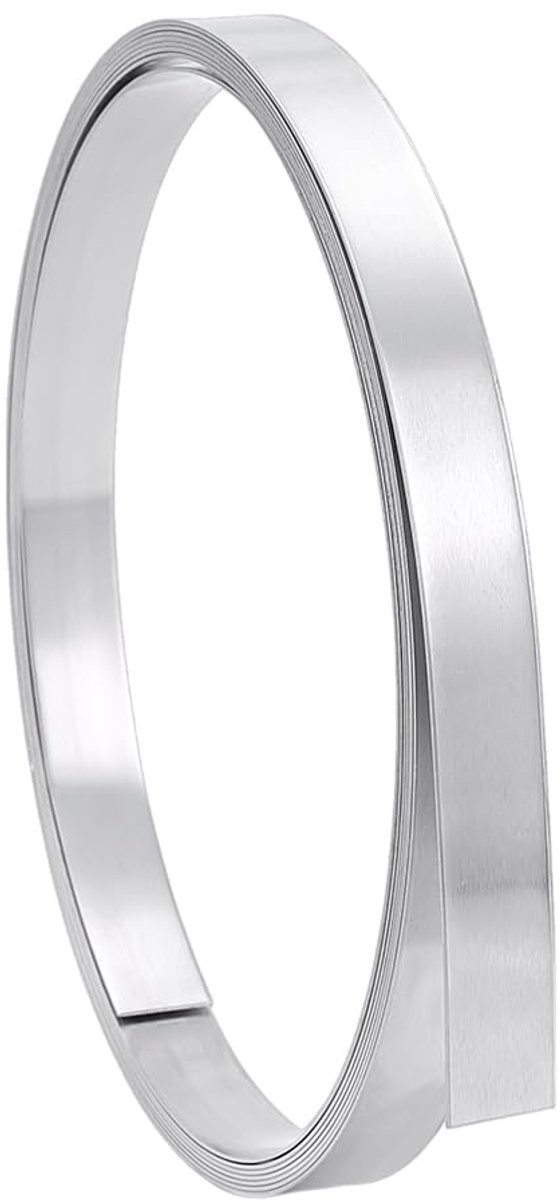 SnelShoppen - Aluminium Strip 2.5 m 1 mm Dikke Aluminium Dekstrip Voor DIY Werk - 20 mm Breed Aluminium Folie Rol Voor Sealing en Creatieve Projecten