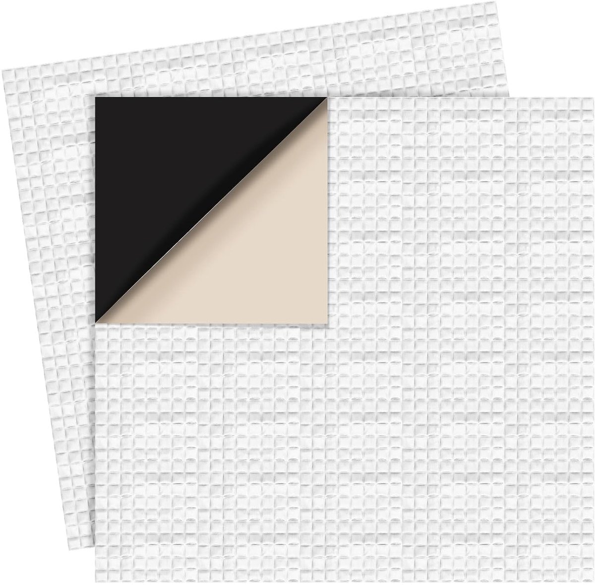 SnelShoppen - 2 Stuks Vijverfolie Reparatie Patch, 20x20cm Butyl Rubber Aluminium Folie Zelfklevend Dikke Lijm voor Tuin Vijver Reparatie en Dakbesche