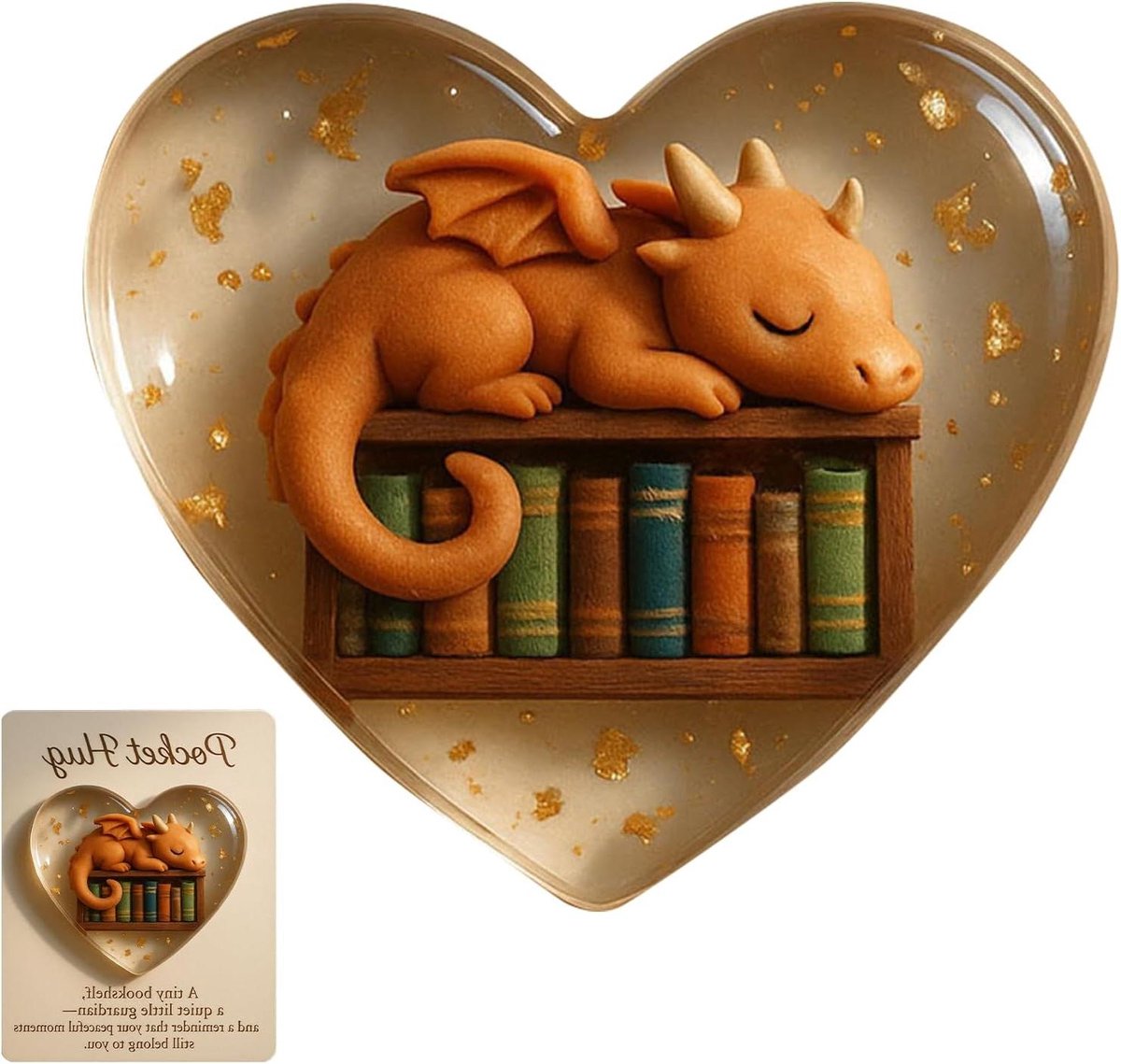 Zakkaart 3D Hartknuffel - Emotionele Kaart Cadeau Metgezel - Relaties Versterken - Half Zwevend Symbool - 6 x 6 cm