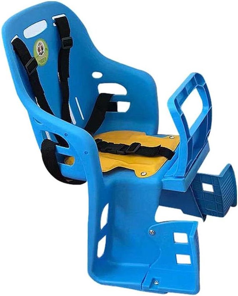 Kinder Fietsstoeltje - Kind Zadel - Veilig Fietsen - Verstelbare Voetsteunen - Tot 30 kg - Blauw