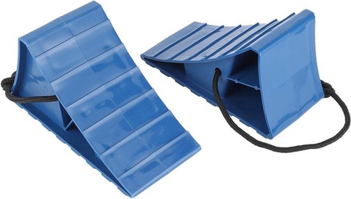 2 Stuks Draagbare Rubber Wielenblokken, Antislip Bandstopper voor Parkeren van Auto's, Trailers en Motoren