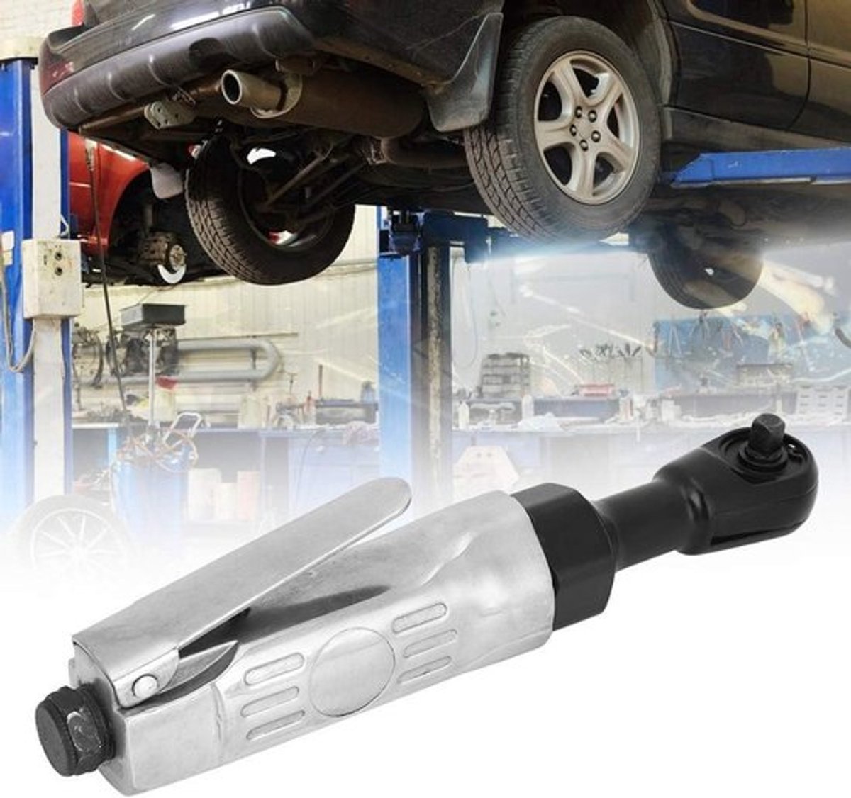 Pneumatische Ratelsleutel 1/4" voor Scheepsbouw, Mechanische Engineering en Auto-industrie - Professionele Gereedschappen voor Efficiënt Werk
