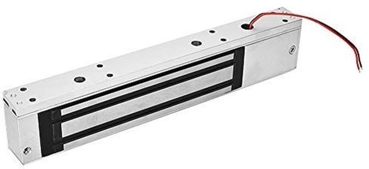 Elektromagnetisch Magneetslot - 280 kg Houdkracht - Diefstalbeveiliging - DC 12 V - Met Licht - Voor Deuren - Zilver