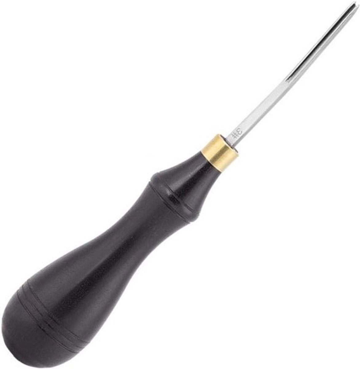 Leerafwerkingsgereedschap met houten handvat voor het schuin snijden van randen, 0.6mm/0.7mm/1.3mm opties, ideaal voor leerbewerking en ambachtelijk gebruik