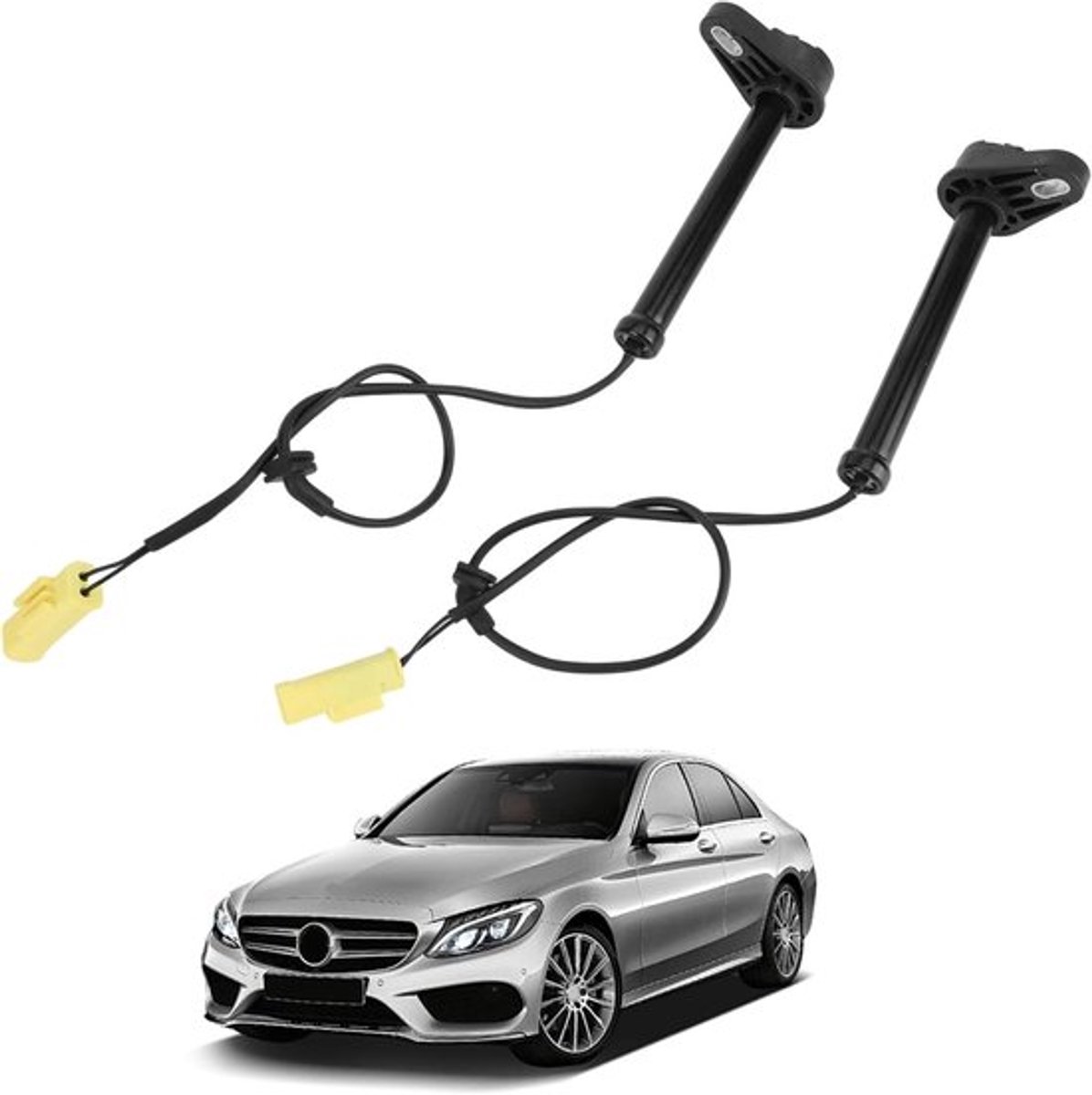 Motorkap Actuator - Set van 1 Paar - Compatibel met E-Class W213/S213/C213 2016-2023 - Stalen Bevestiging - Slimme Controlefunctie - OE Nummer A2139062201/A2139062310 - Motorkap Scharnier