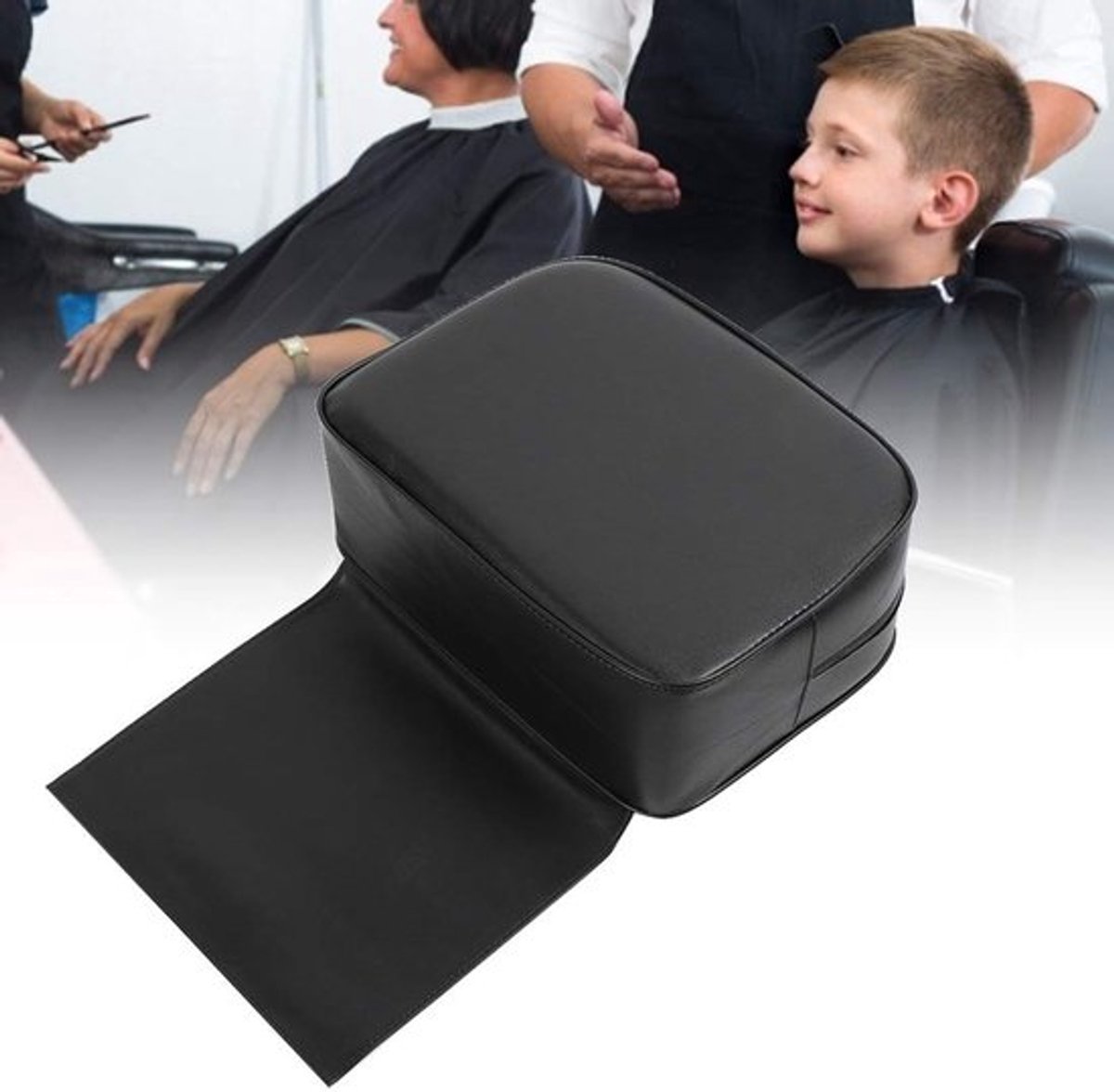 Zitkussen Ergonomisch - Stoelkussen Kind - Booster Kussen - Antislip - Veiligheidswaarschuwing - Voor Kappers - Stoelverhoger