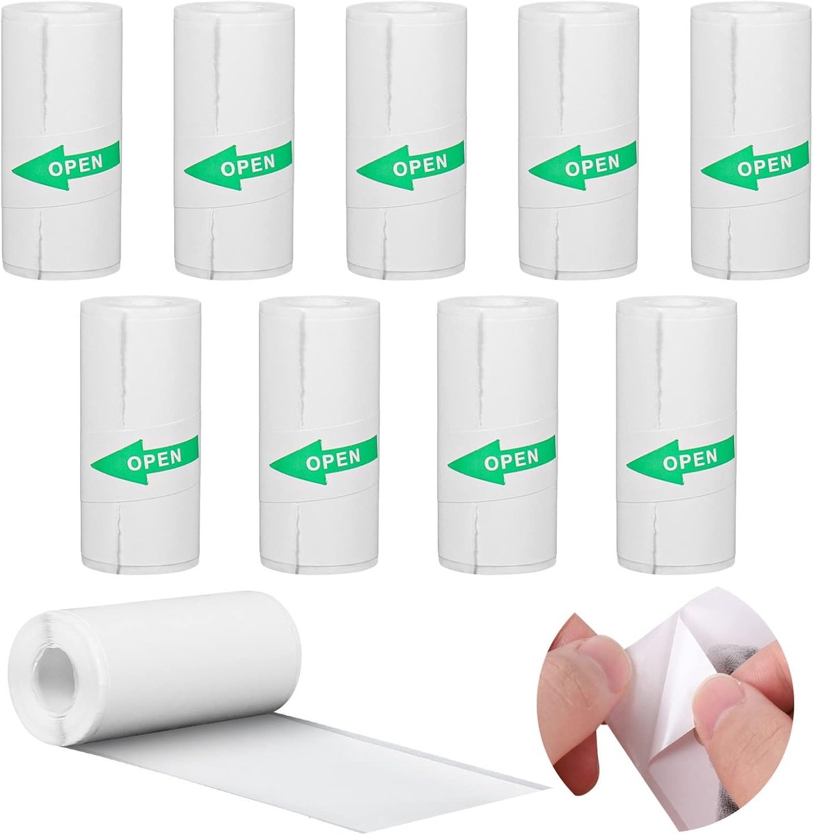 Thermisch papier voor kinderen 10 rollen - zelfklevend - voor mini printer - ideaal voor het printen van foto's - SnelShoppen