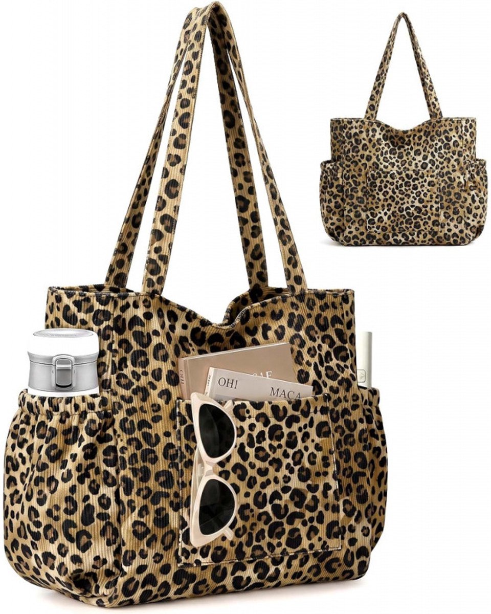 Grote Strandtas Dames - Handtas & Crossbody Tas Bag - Lichtgewicht - Kan als handtas of schoudertas worden gebruikt. - Voor Handdoek & Zonnebrand - VoorVakantie & Strand