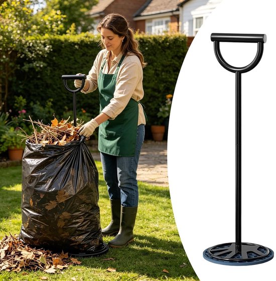 Vuilniscompressor - Afvalpers - Afval Verminderen - Handmatige Bediening - 29 x 21 x 6 cm - Zwart — afbeelding 2