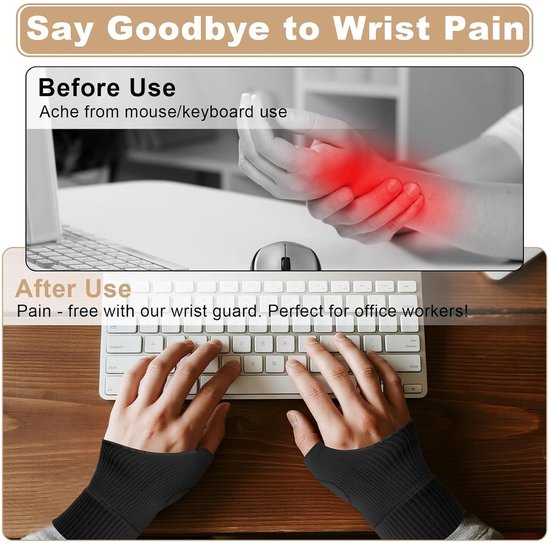 2 Paar Duimsteunen voor Rechts en Links - Ademend Duimondersteuning voor Artritis en Tendinitis, Duimspalken voor Comfort en Stabiliteit (Maat L) — afbeelding 4