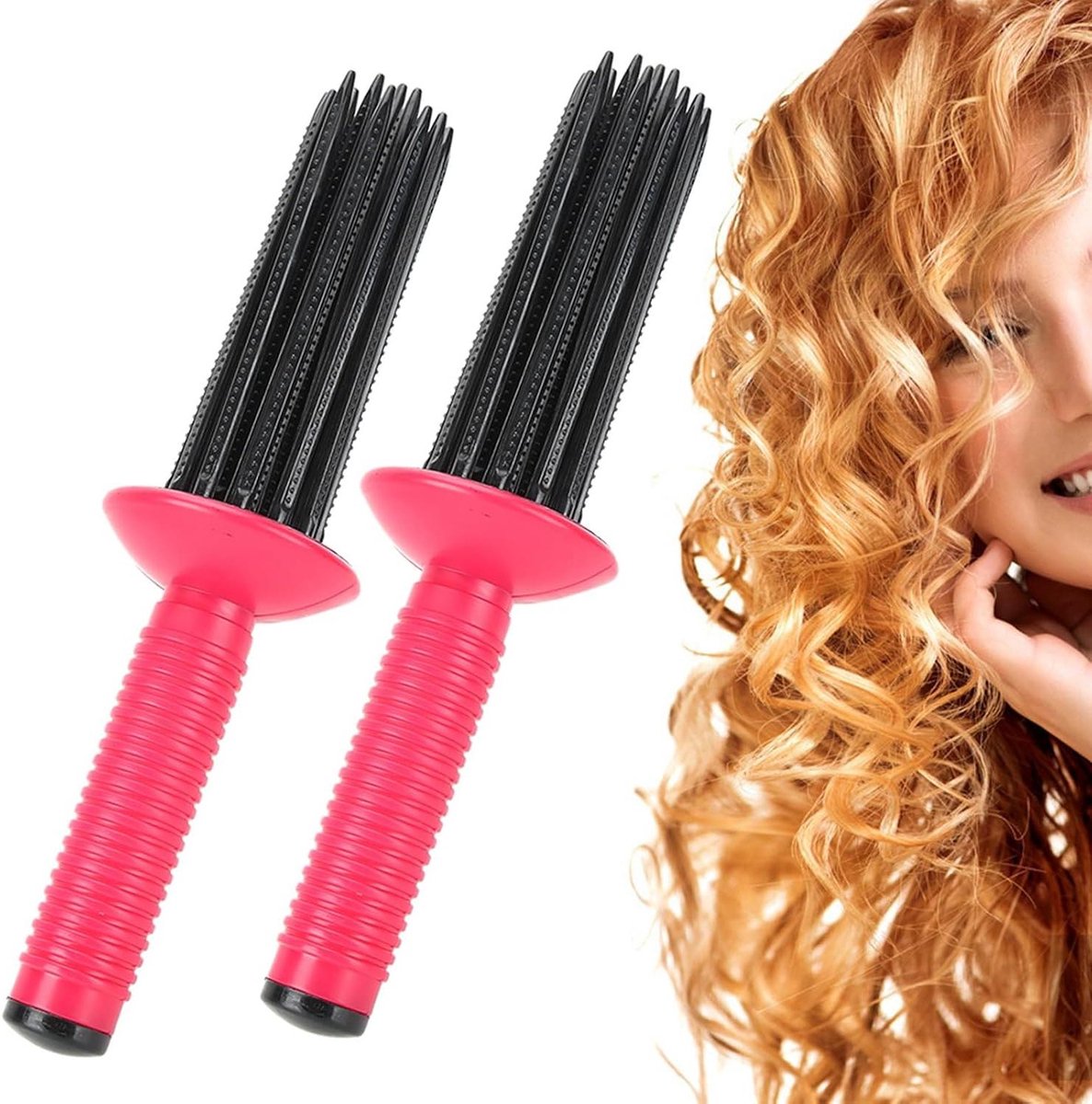 Haar Kruller - Krullende Rolkam - Haar Stylen - Anti-slip Handvat - 25x5.5cm - Niet gespecificeerd