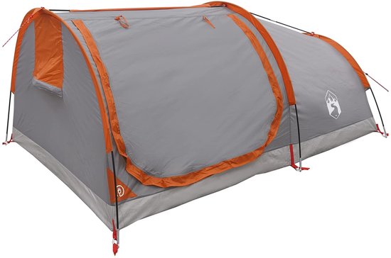 vidaXL - Hiking - Tent - Waterdicht - 2-persoons - Grijs - en - Oranje van Vidaxl — afbeelding 3