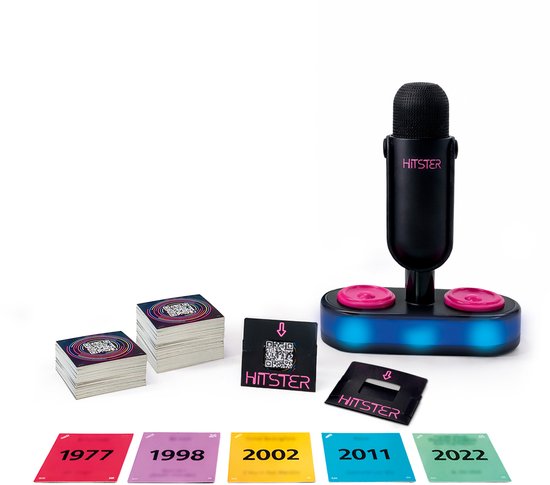 Hitster - Flying Mic - Nederlandstalig Partyspel - Actiespel - Muziekspel