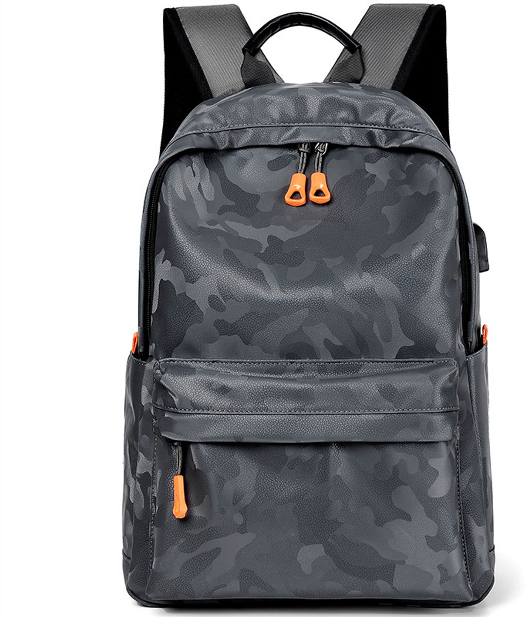 YAGXIG Rugzak - Laptoptas - Studentenrugzak - Casual reisrugzak - Waterafstotend - Geschikt voor buitenactiviteiten, reizen en school - Grijs