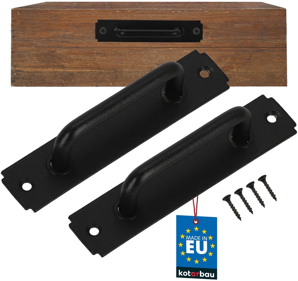 KOTARBAU® 2 Stuks - Meubelgreep - Kastgrepen - Ladegreep 119 mm - Keukengrep - Grep Kastdeur - Zwart