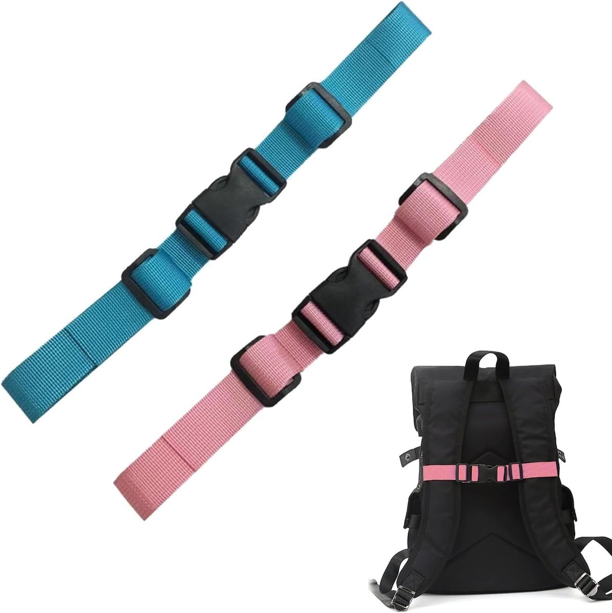Verstelbare Borstband voor Kinderen - Rugzakriem van Nylon met Snelsluiting voor Joggen en Wandelen Buiten, Ideaal voor Outdoor Activiteiten en Avonturen