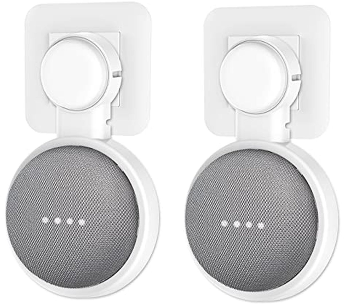 Wandhouder Set - Speaker Houder - Kabel Management - Geen Schroeven Nodig - 2 Stuks - Wit