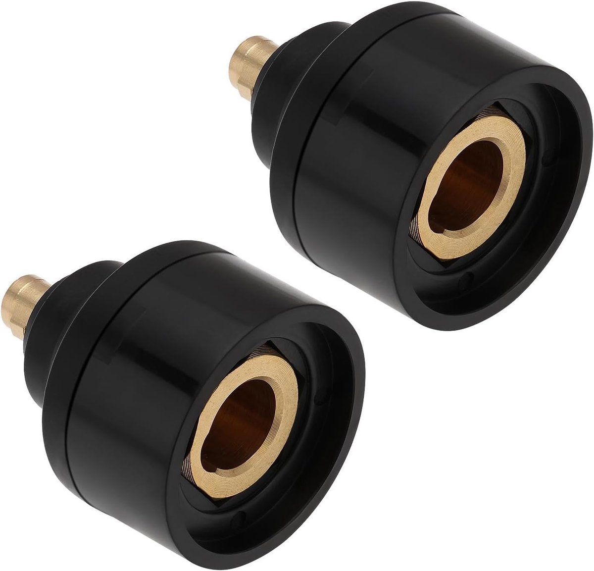 SnelShoppen - 2 Stuks 10/25 Mannelijk 35/50 Vrouwelijk Messing Adapter Voor Lasmachine Plasma Snijmachine - Duurzaam, Sterk, Eenvoudig Te Gebruiken