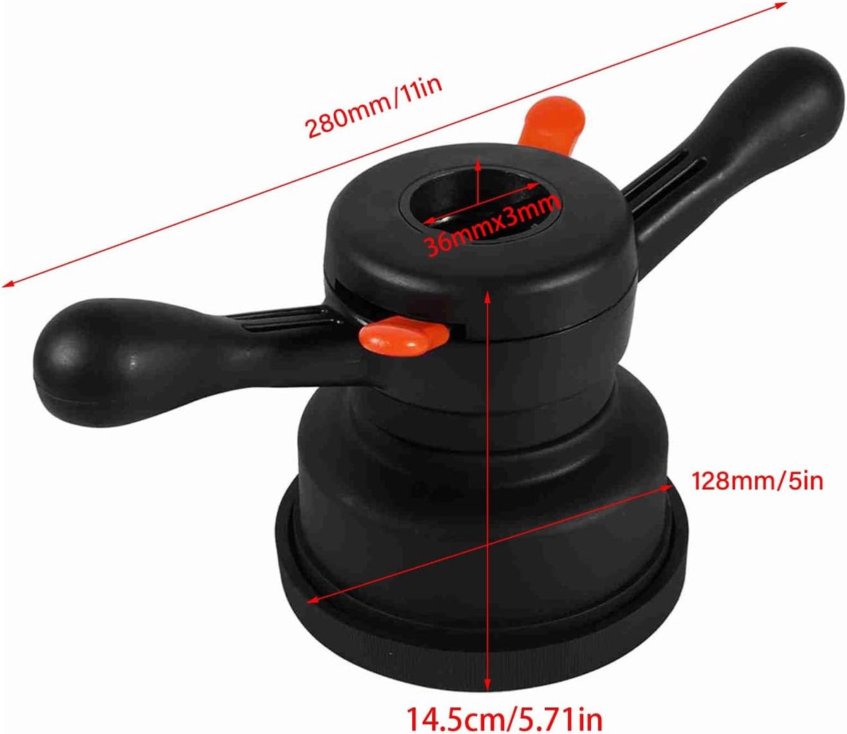 SnelShoppen - Wing Nut Balancer Tool 36/38/40mm 3/4mm Snelle Ontgrendel Hub voor Wielen Balancer, Snelle Balancering, Duurzaam, Geschikt voor Diverse