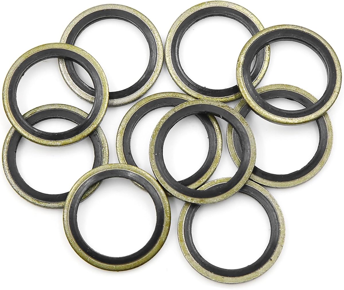 SnelShoppen - 10 Stuks Afscheur Oliedrainstoppen met Squeezer Seals 18mm ID, 25mm OD - Duurzaam Metaal - Geschikt voor Auto's - Eenvoudige Installatie