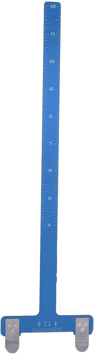 SnelShoppen - T-Shape Boogmeetapparaat voor Recurve Boog, Precisie Afstelling van Pezen, Blauw, Lichtgewicht, Voor Schutters en Boogschieten